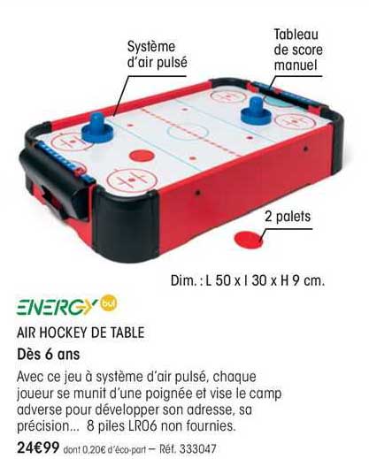 energy air hockey de table