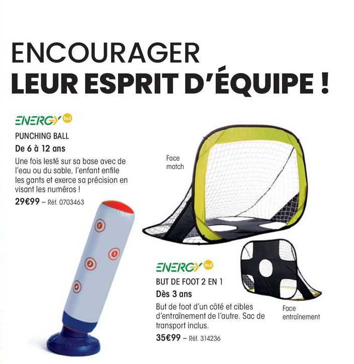 energy punching ball but de foot 2 en 1
