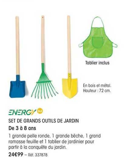 energy set de grands outils de jardin