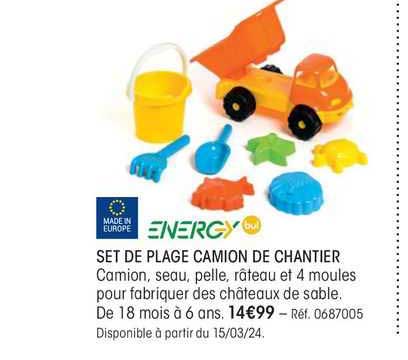 Energy Set De Plage Camion De Chantier