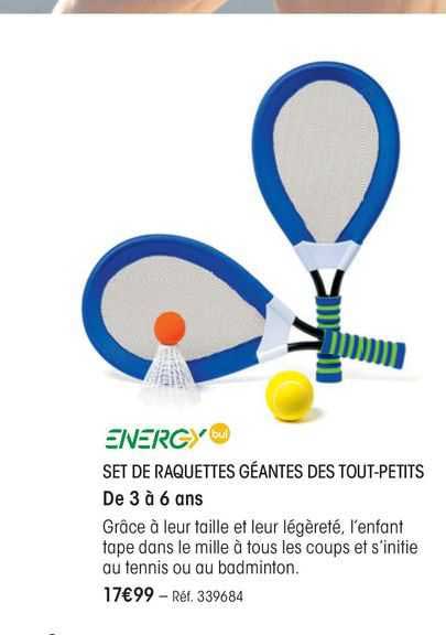 Energy Set De Raquettes Géantes Des Tout-petits