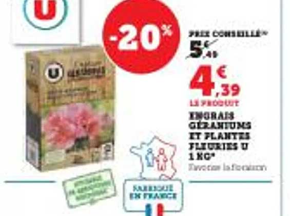 engrais géraniums et plantes fleuries u 1 kg