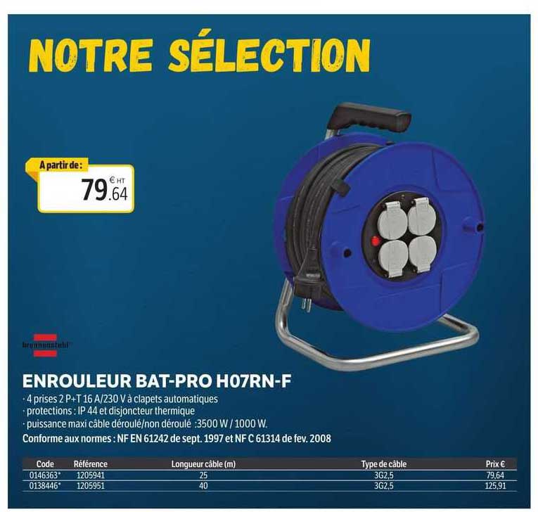 enrouleur bat-pro h07rn-f