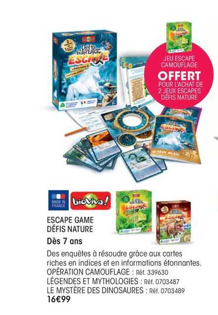 escape game défis nature