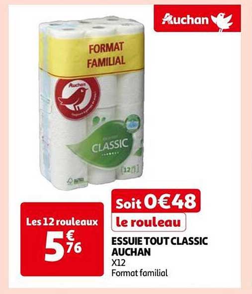 essuie tout classic auchan