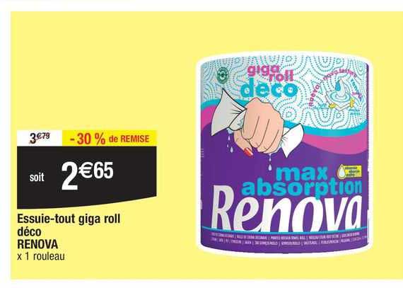 essuie-tout giga roll déco renova