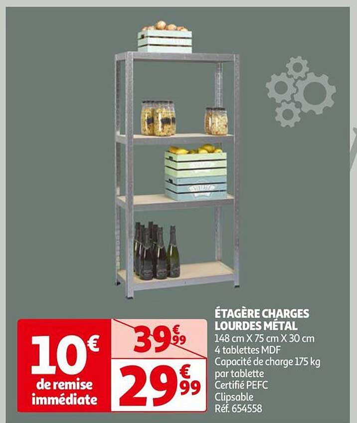 étagère charges lourdes métal