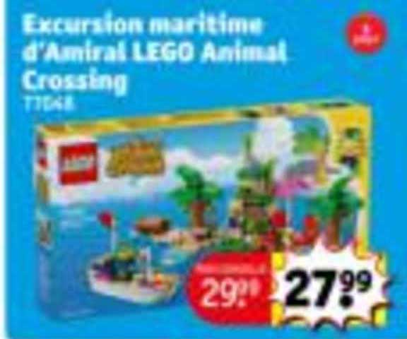 excursion maritime d'amiral lego animal crossing