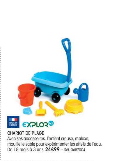 explor chariot de plage
