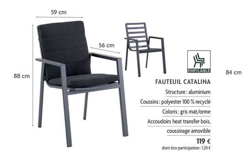 fauteuil catalina