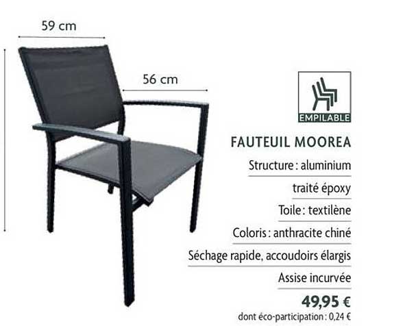 fauteuil moorea