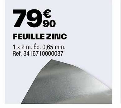 Feuille Zinc