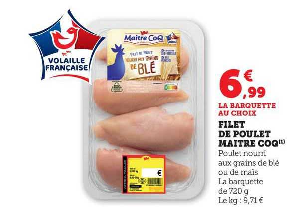 filet de poulet maître coq