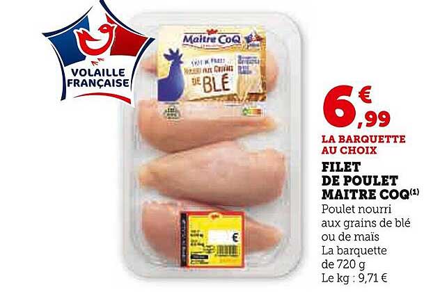 filet de poulet maître coq
