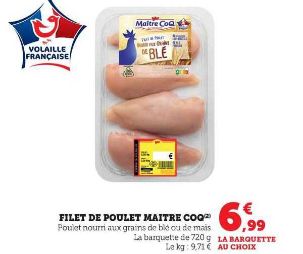 filet de poulet maître coq