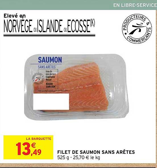 filet de saumon sans arêtes