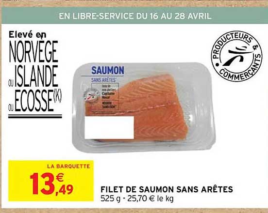 filet de saumon sans arêtes