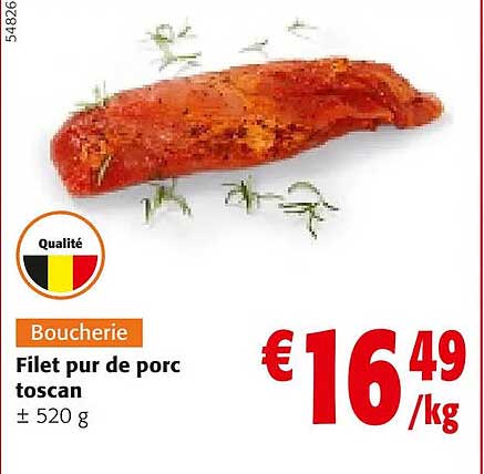 Filet Pur De Porc Toscan