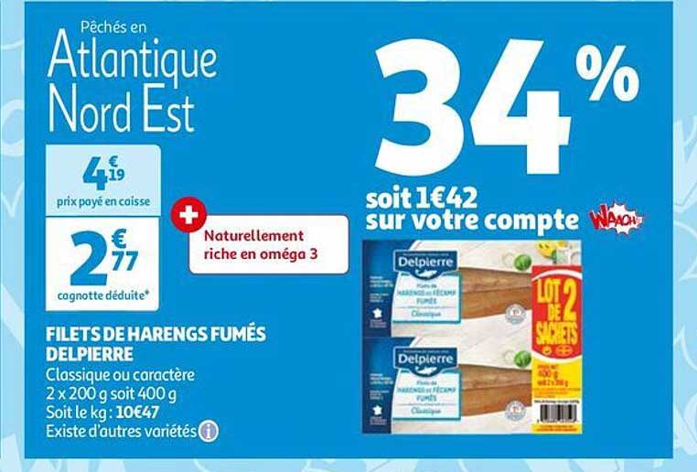 Filets De Harengs Fumés Delpierre