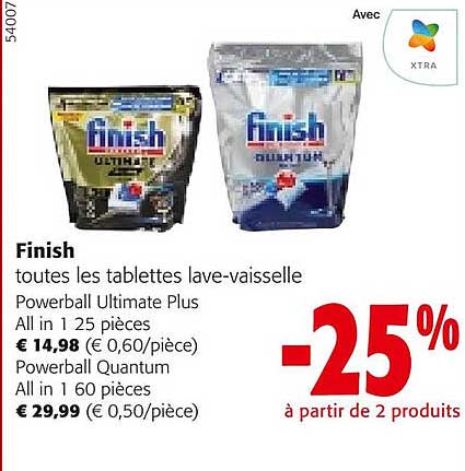 finish toutes les tablettes lave-vaisselle