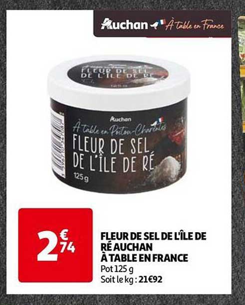 Fleur De Sel De L'île De Réauchan à Table En France