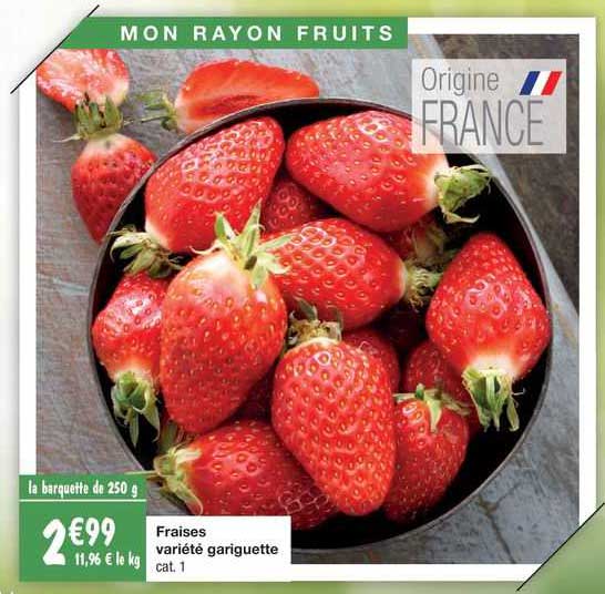 fraises variété gariguette