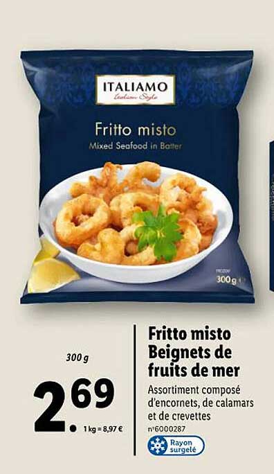 Fritto Misto Beignets De Fruits De Mer Italiamo