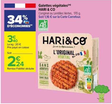 Galettes Végétales Hari & Co