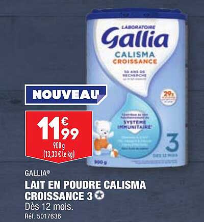 Gallia Lait En Poudre Calisma Croissance 3