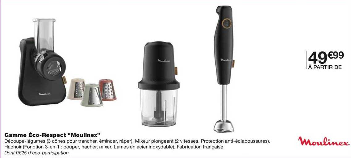 Gamme éco-respect "moulinex"