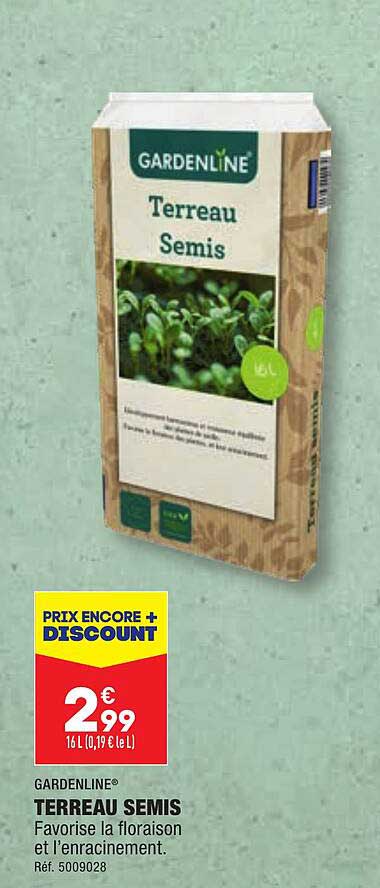 gardenline terreau semis