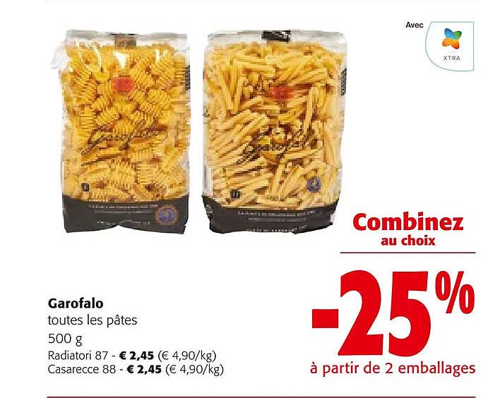 garofalo toutes les pâtes