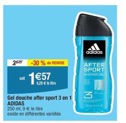 gel douche after sport 3 en 1 adidas