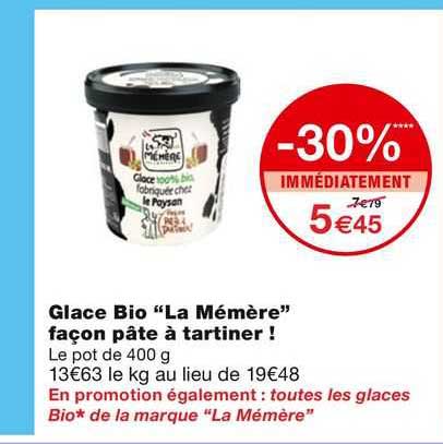 glace bio "la mémère" façon pâte à tartiner!