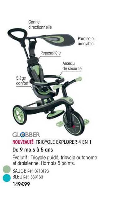 globber tricycle explorer 4 en 1
