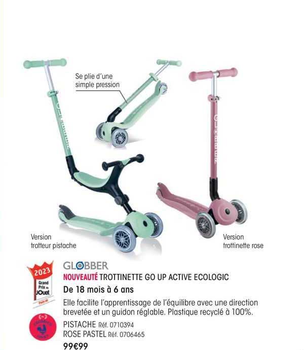 globber trottinette go up active ecologic