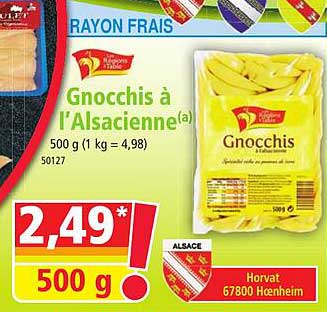 gnocchis à l'alsacienne