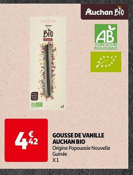 gousse vanille auchan bio
