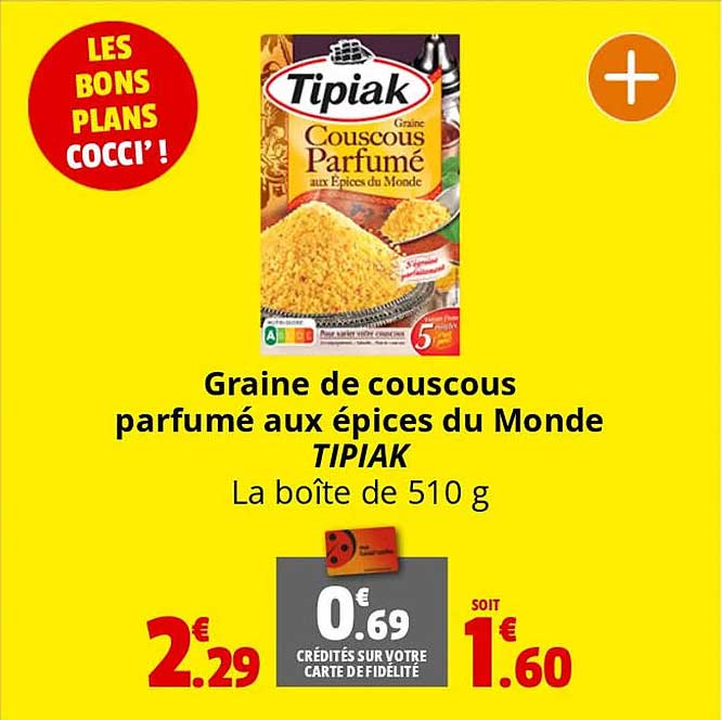 graine de couscous parfumé aux épices du monde tipiak