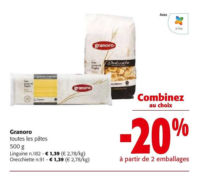 granoro toutes les pâtes
