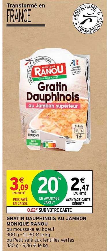 gratin dauphinois au jambon monique ranou