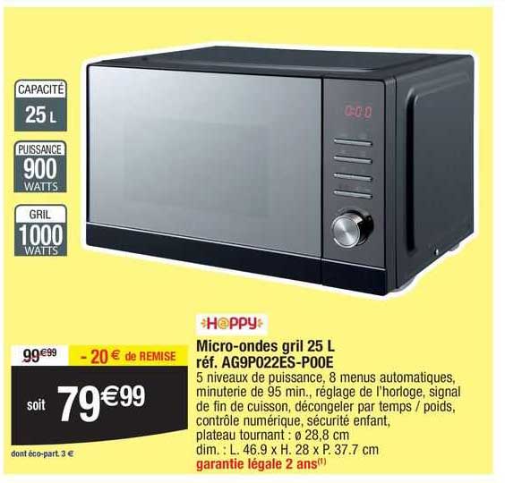 Happy Micro-ondes Gril