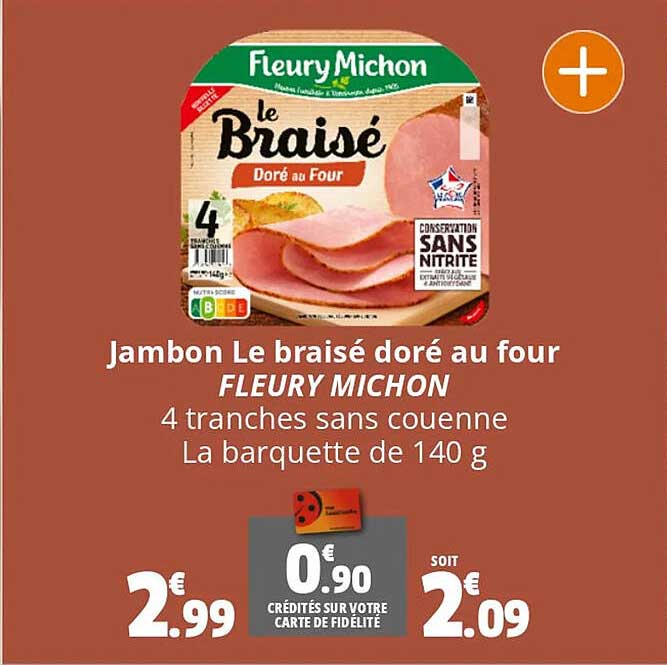jambon le braisé doré au four fleury michon