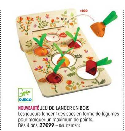 jeu de lancer en bois djeco