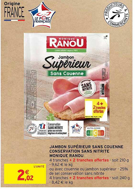 jmabon supérieur sans couenne conservation sans nitrite monique ranou