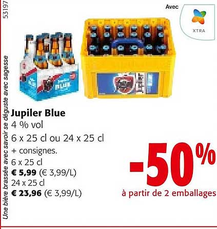 Jupiler Blue 4% Vol