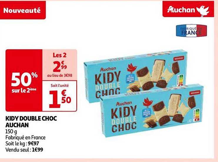 kidy doubel choc auchan