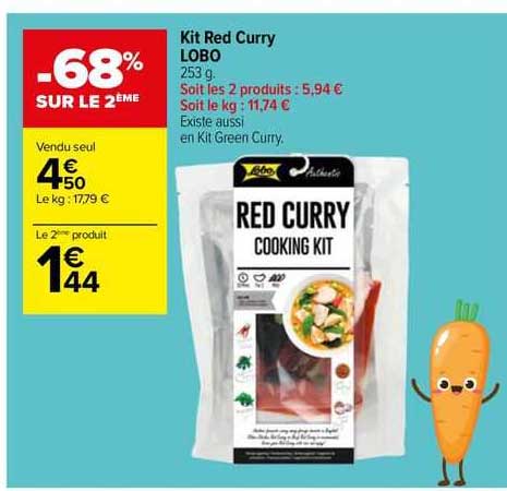 kit red curry lobo