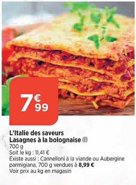 l'italie des saveurs lasagnes à la bolognaise