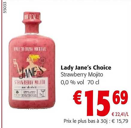 lady jane's choice strawberry mojito 0.0% vol